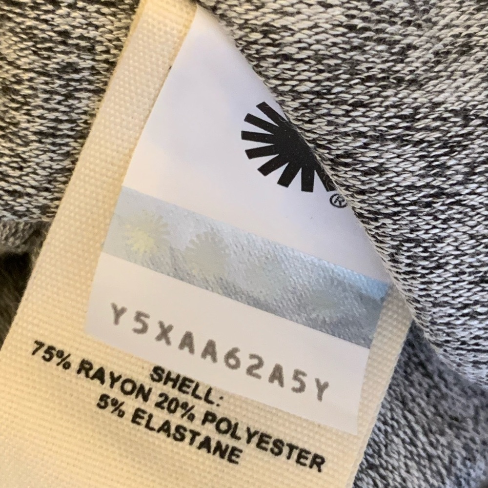 UGG grey Valentene Solid Terry Knit Jogger Lounge Pants - Picture 4 of 6
